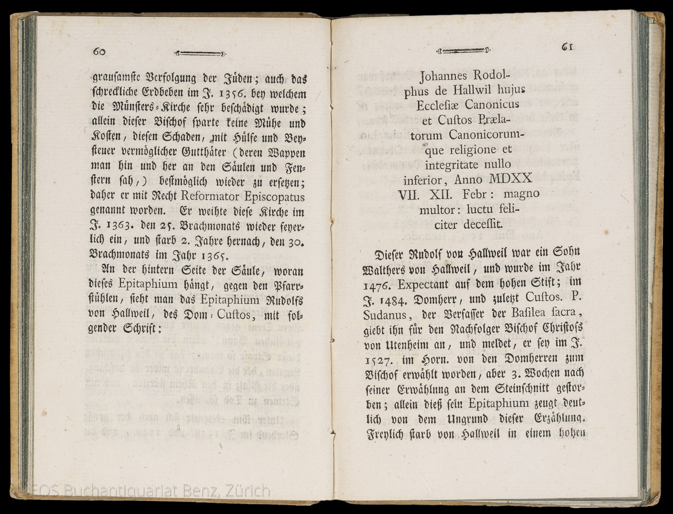 Falkeisen, Hieronymus: Beschreibung der Münsters-Kirche zu Basel, samt einem Grundrisse von derselben. – Bild 2