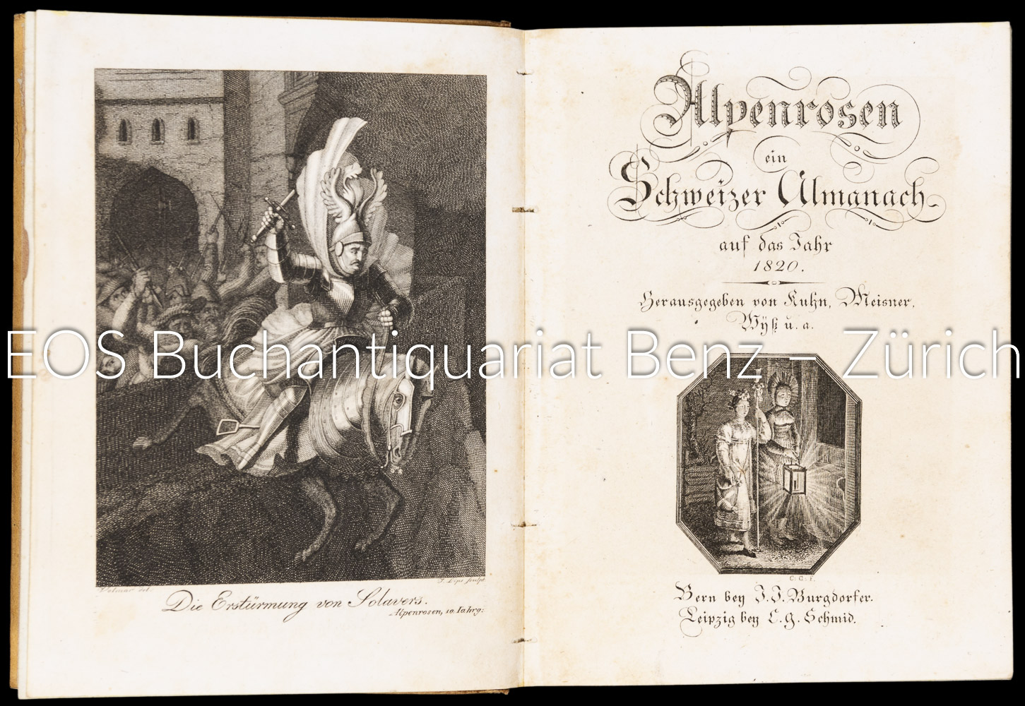 Alpenrosen. Ein Schweizer Almanach auf das Jahr 1820. – Bild 2