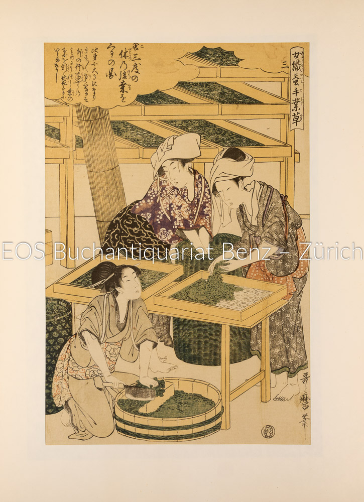 Utamaro, Kitagawa: Die Seidenraupenzucht. Ein Frauenberuf. – Bild 2