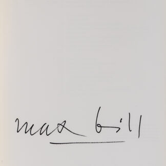 Hüttinger, Eduard: -Max Bill.