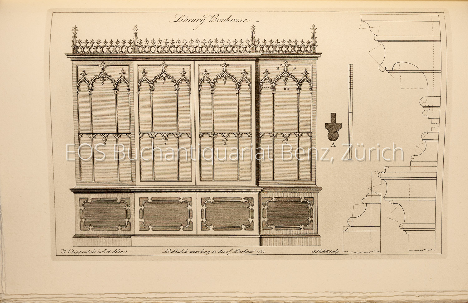 Chippendale, Thomas: The gentleman and cabinet-maker's director. – Bild 2