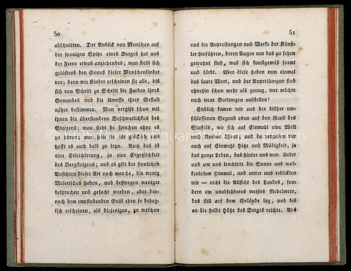 Hegner, Ulrich (1759-1840): Berg-, Land- und Seereise 1817. - Image 2