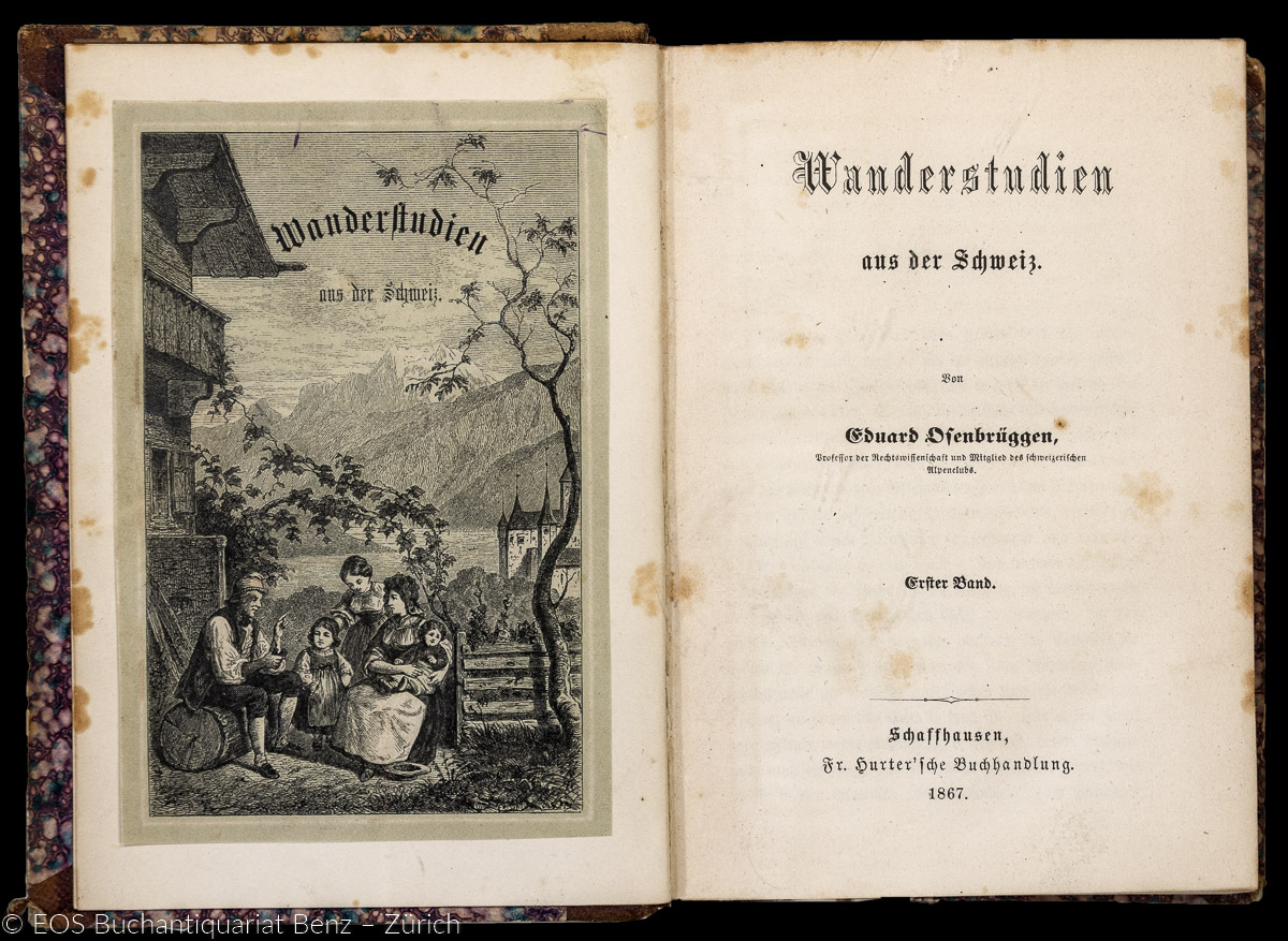 Osenbrüggen, Eduard: Wanderstudien aus der Schweiz. - Image 2