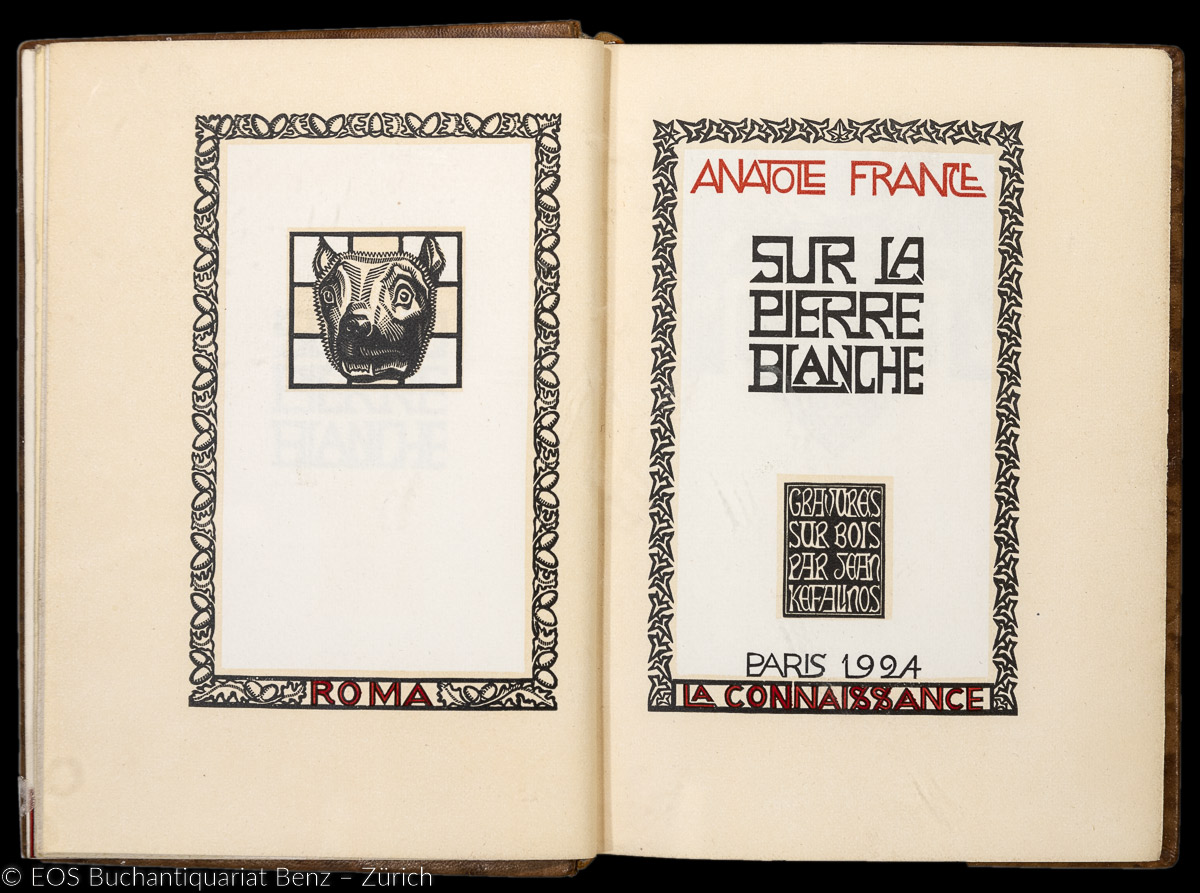 France, Anatole (Jacques-François Anatole Thibault): Sur la pierre blanche. – Bild 2