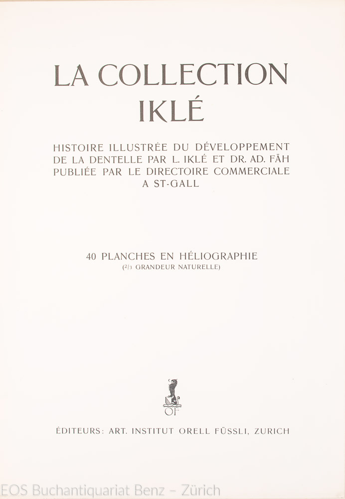 La collection Iklé - Dentelles. – Bild 3