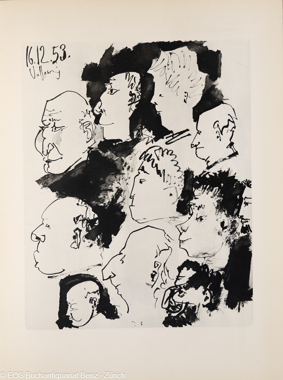 Suite de 180 dessins de Picasso. – Bild 3