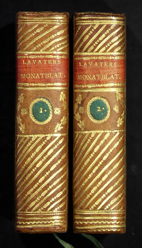 Lavater, Johann Kaspar: -Zwölf Monatsblätter für Freunde von (...). Für das Jahr 1794.