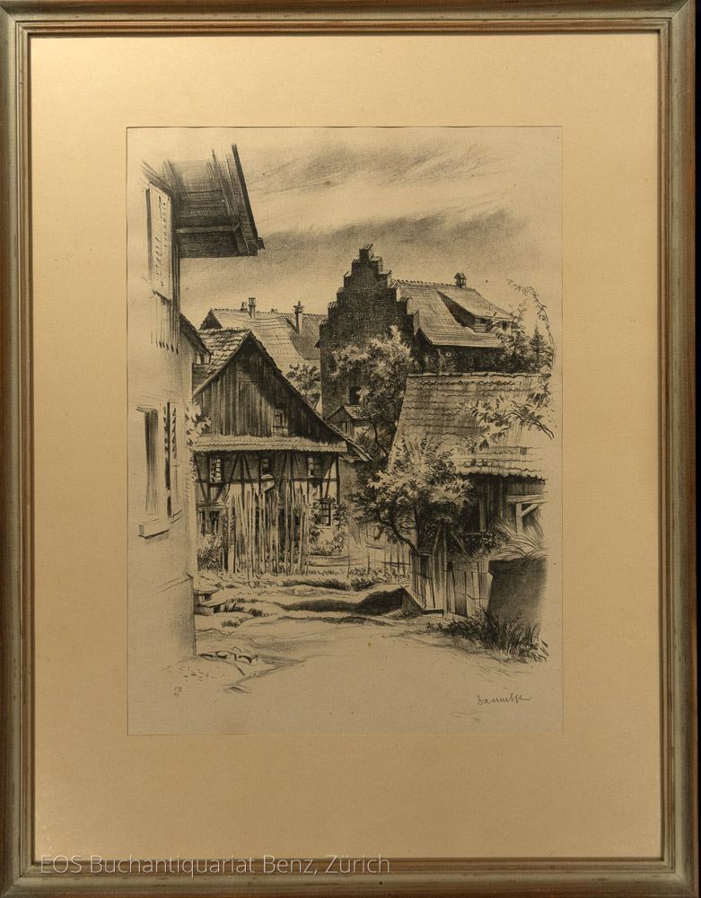 Vierundzwanzig Original-Lithographien von Zürcher Landschaften. – Bild 2