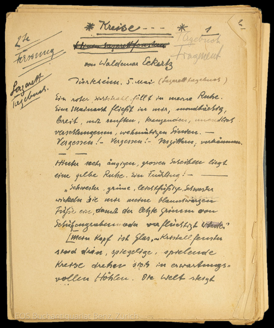 Eckertz, Waldemar: Dünkheimers serbisches Tagebuch 1916 - Fragmente. – Bild 2
