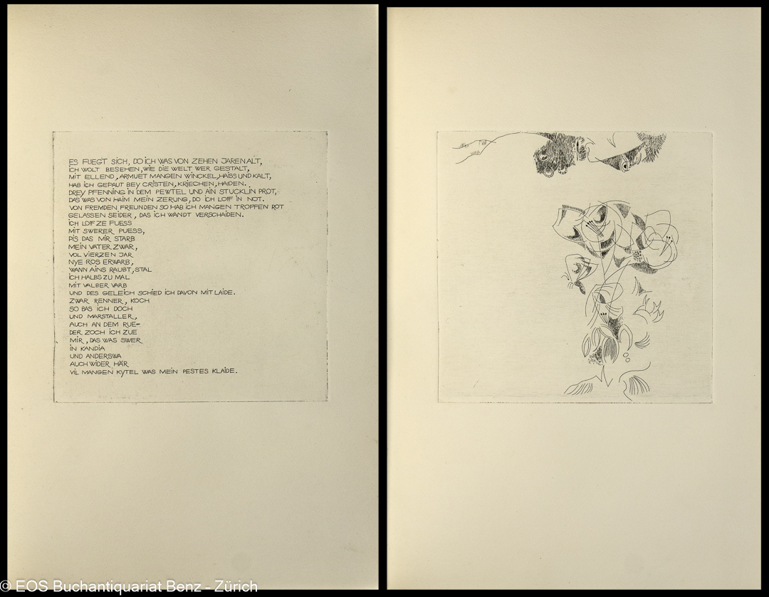 von Wolkenstein, Oswald; Neun Gedichte des Oswald von Wolkenstein - 1377 - 1445. - Image 2