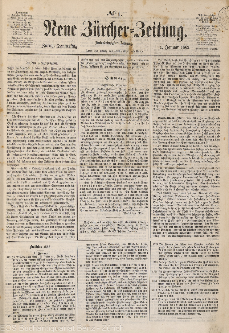 Neue Zürcher Zeitung. – Bild 2
