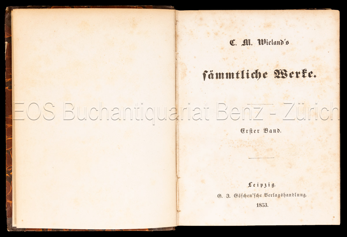 Wieland, C(hristoph) M(artin): Sämmtliche Werke. – Bild 2