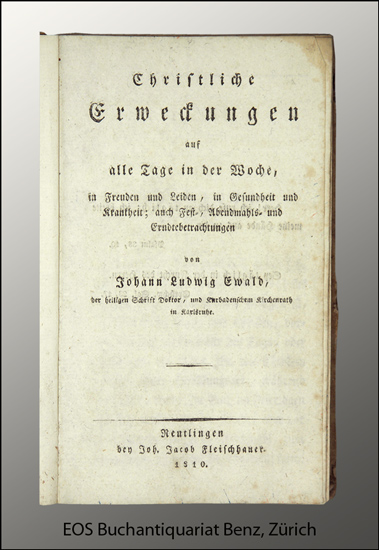 Ewald, Johann Ludwig: -Christliche Erweckungen
