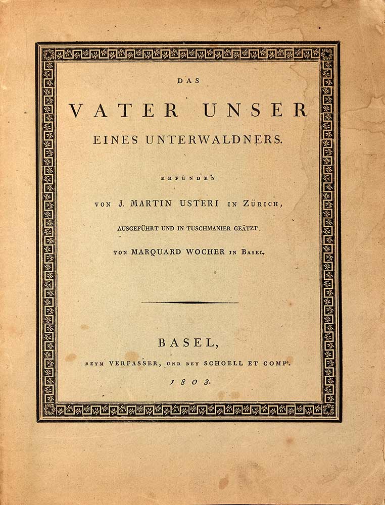 Usteri, Johann Martin: Das Vater Unser eines Underwaldners - Image 2