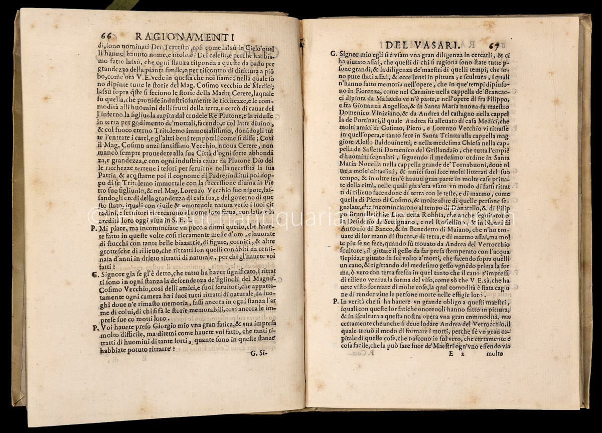 Vasari, Giorgio: Ragionamenti. - Image 4