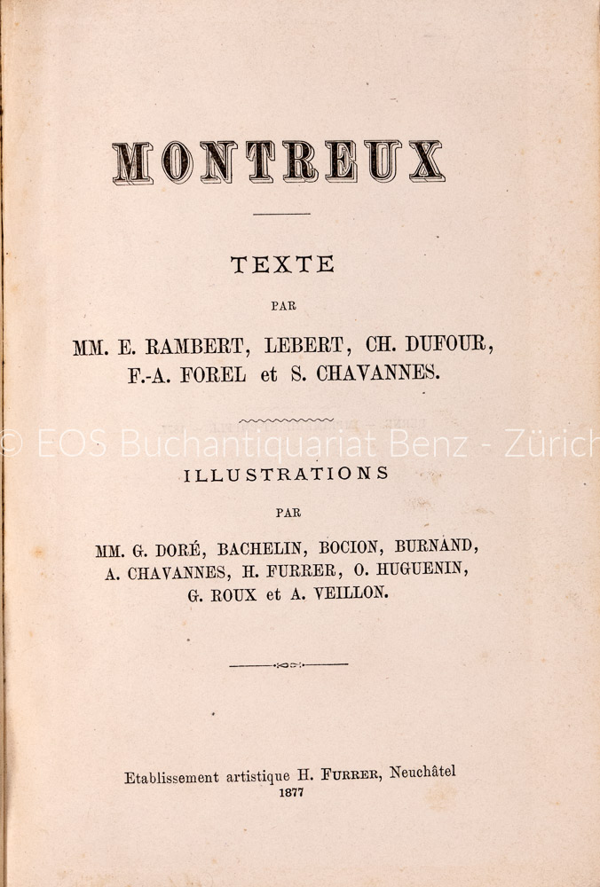 Rambert, Eugène et al.: Montreux. - Image 2