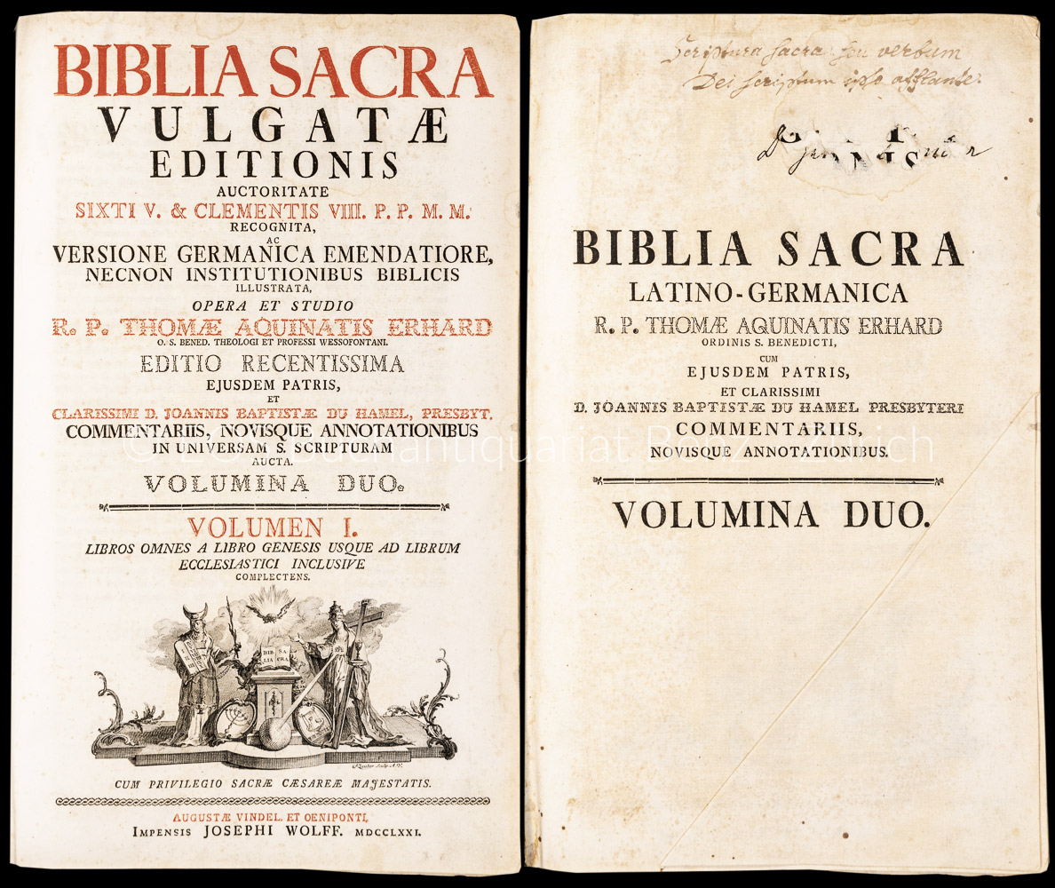 Biblia Latino-Germanica. – Biblia sacra vulgatae editionies. – Bild 2