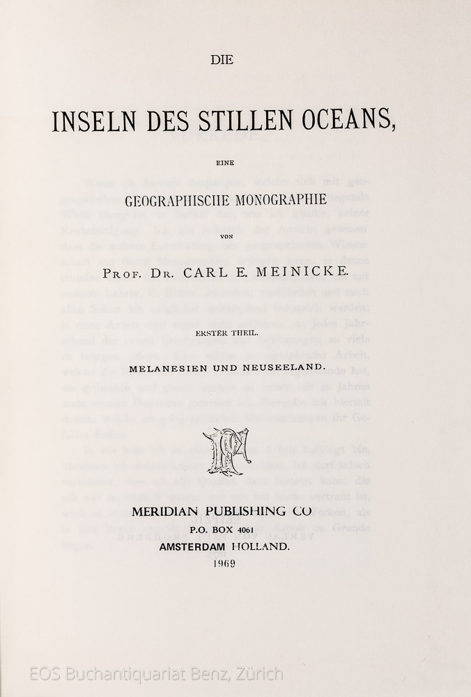 Meinicke, Carl E.: Die Inseln des stillen Oceans, – Bild 2