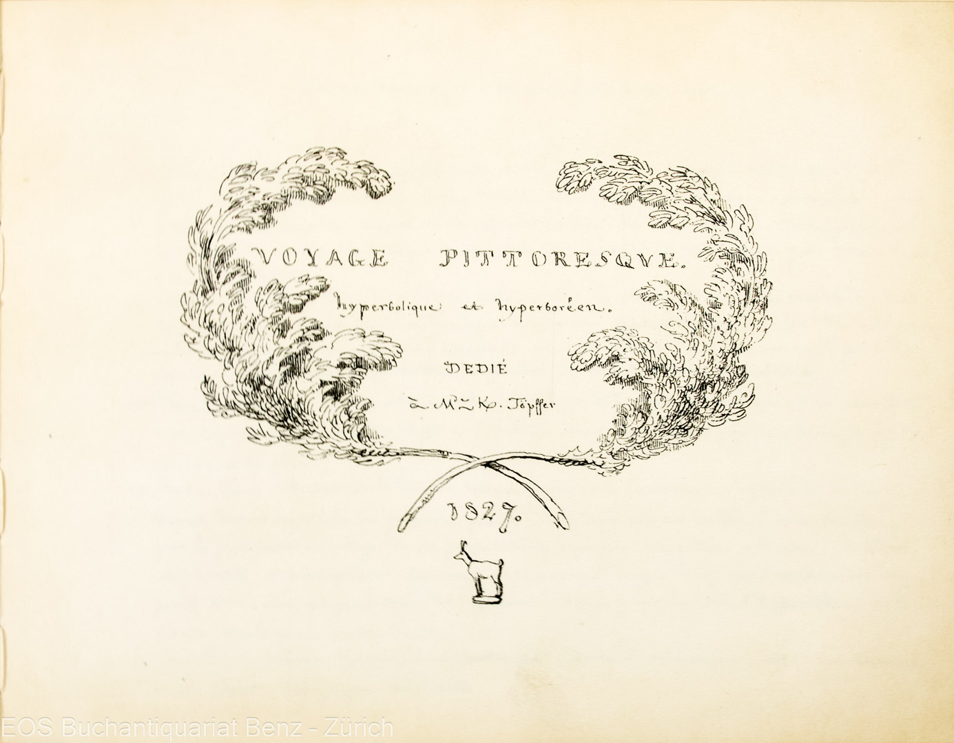 Toepffer, Rodolphe: Voyage pittoresque hyperbolique et hyperboréen 1827. – Bild 2