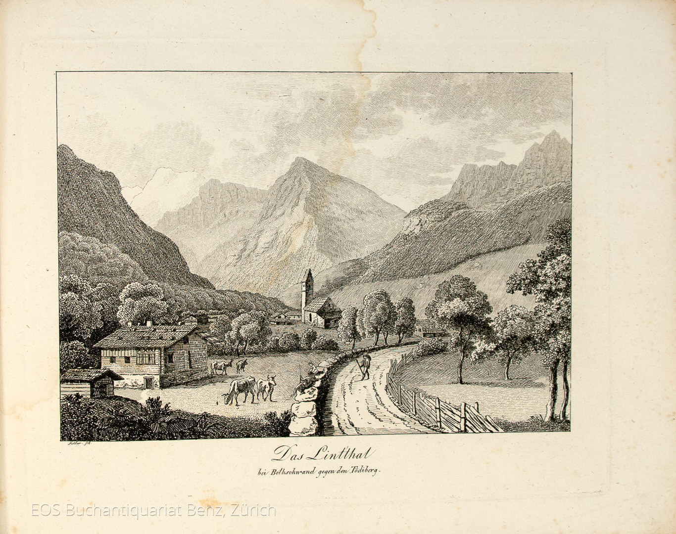 Keller, Carl Urban: Quinze vues d'une partie intéressante de la Suisse, dessinées et gravées à l'eau-forte par un Amateur. - Image 2
