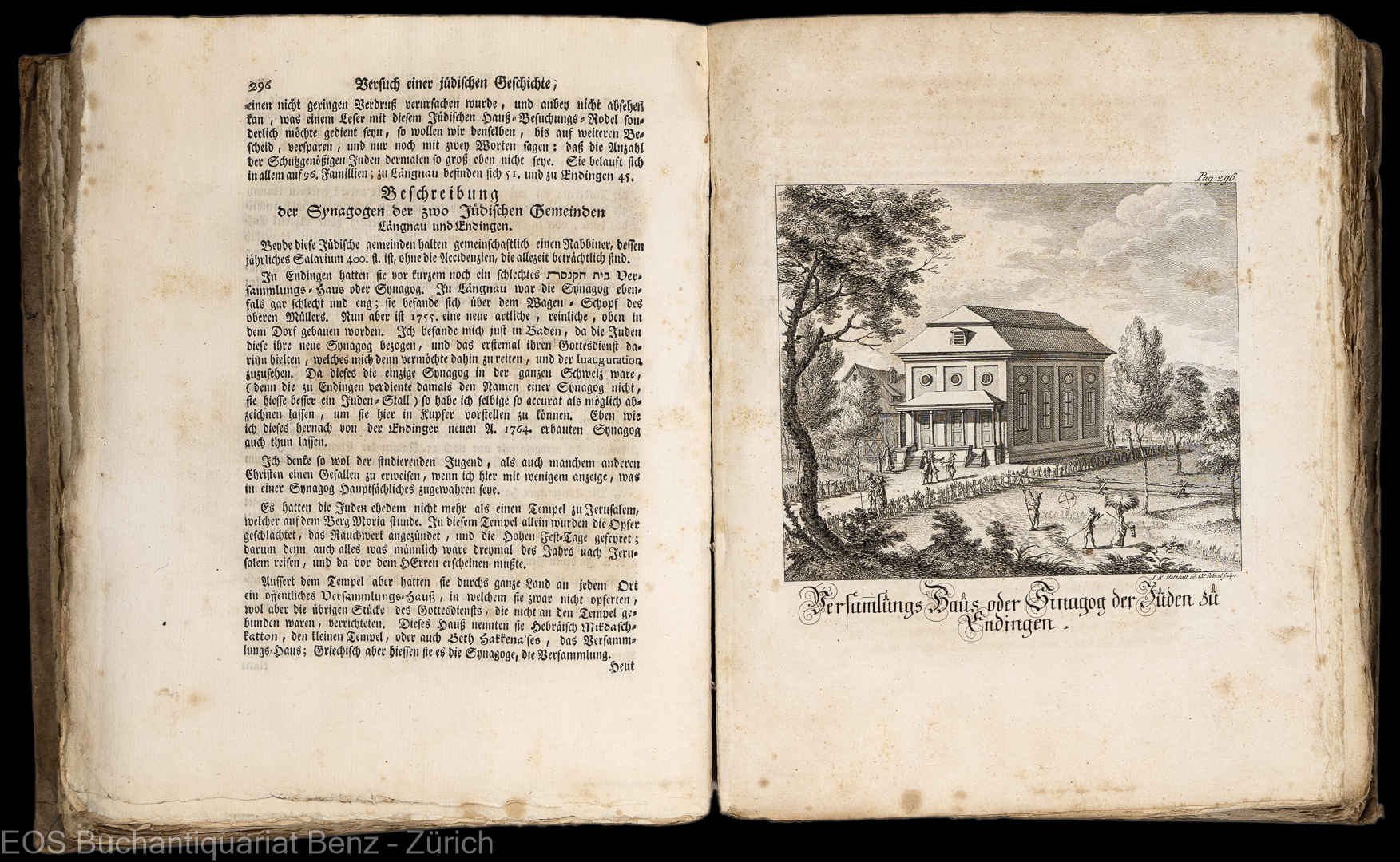 Ulrich, Johann Kaspar: Sammlung jüdischer Geschichten, welche sich mit diesem Volk in dem (sic) XIII. und folgenden Jahrhunderten bis auf MDCCLXII. in der Schweiz von Zeit zu Zeit zugetragen. - Image 2