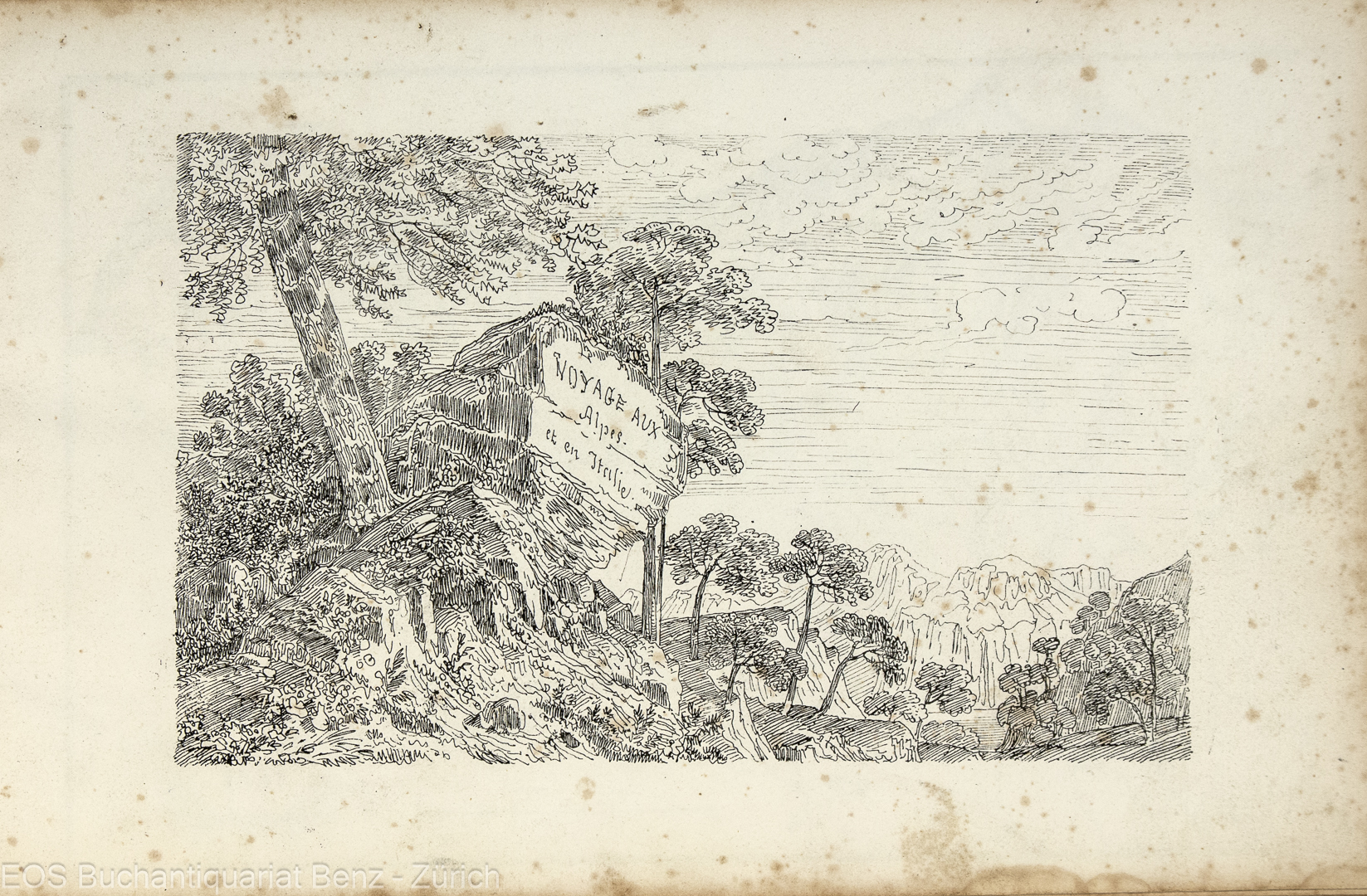 Töpffer, Rodolphe: -Voyage aux alpes et en Italie.