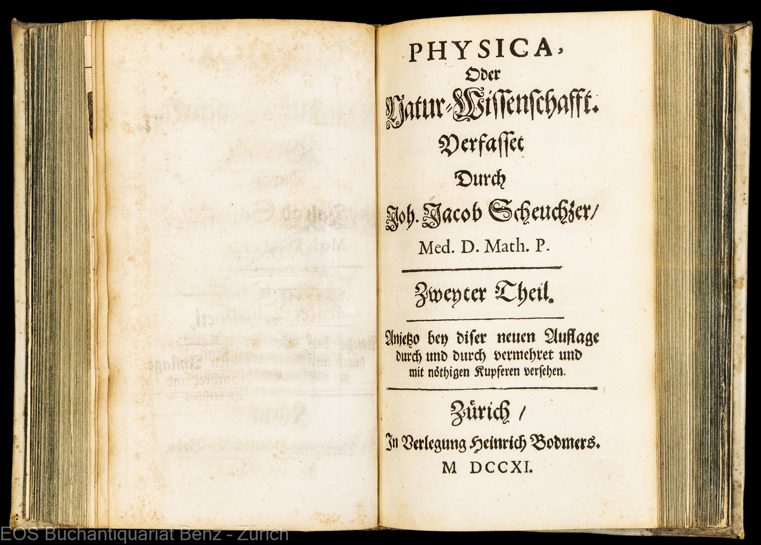 Scheuchzer, Johann Jakob: -Physica. Oder Natur-Wissenschafft.