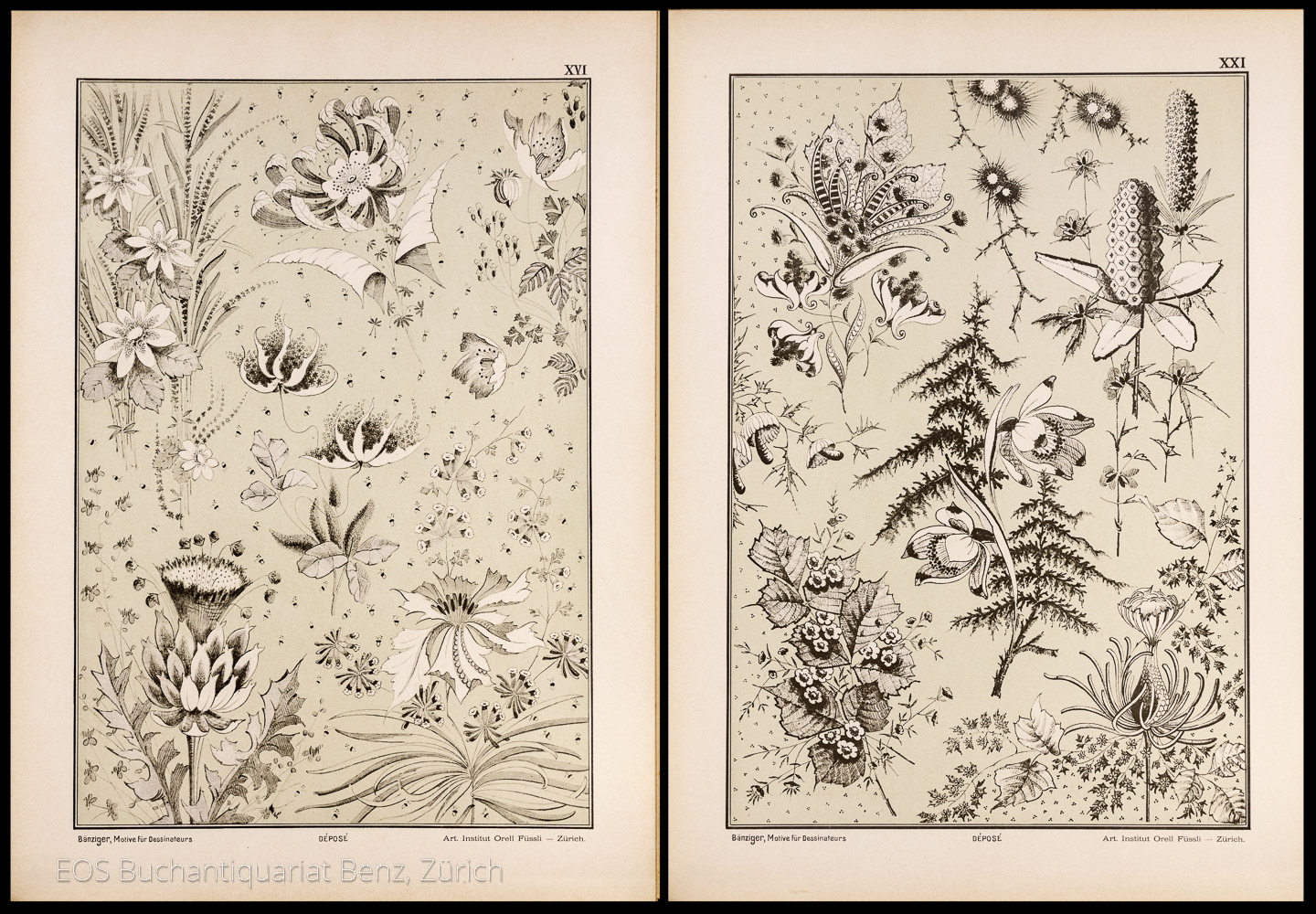Bänziger, Ferdinand in Heiden. Moderne Motive für Dessinateurs. – Bild 2
