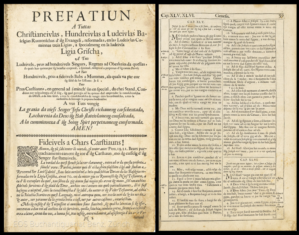 Biblia Rumantscha. - La S. Bibla. – Bild 2