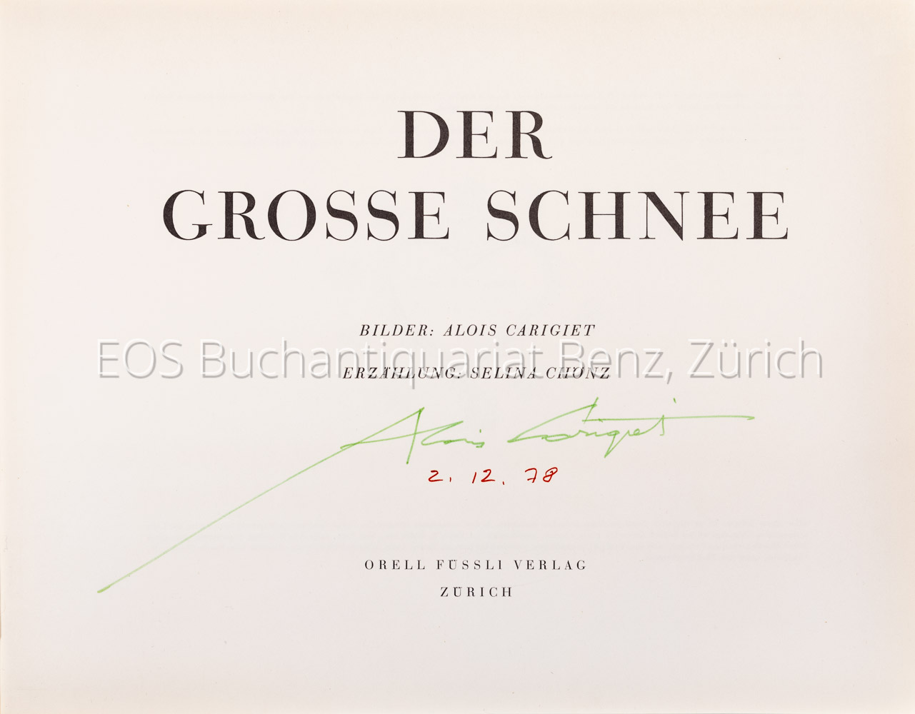 Chönz, Selina; Der grosse Schnee. – Bild 2