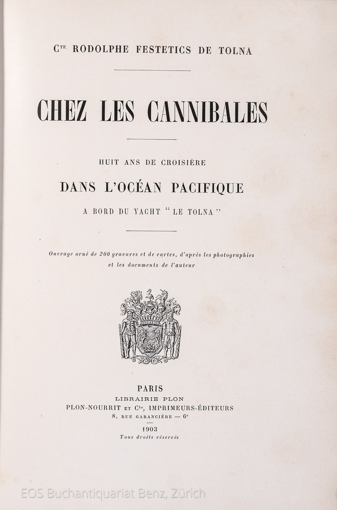 Festetics von Tolna, Rudolf und Mandat-Grancey, Edmond: Chez les cannibales. – Bild 2
