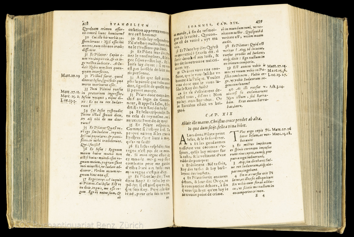 Biblia – Neues Testament. – Novum Jesu Christi Testamentum Latine & Gallice. - Image 2