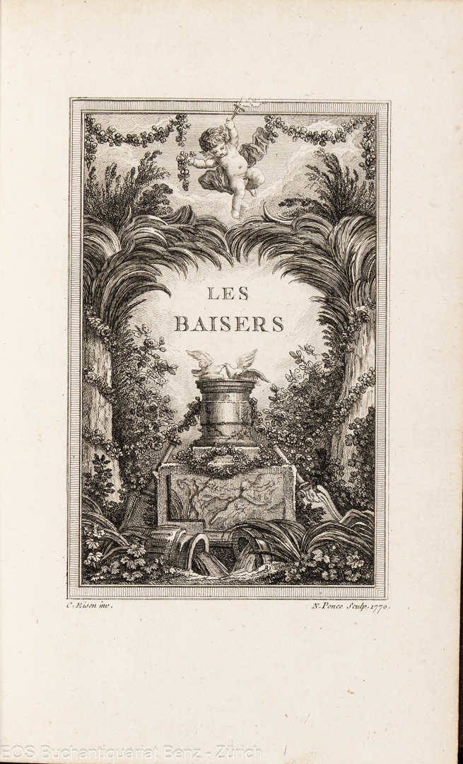 Dorat, Claude Joseph: Les baisers, ou collection de petits poëmes érotiques. - Image 2