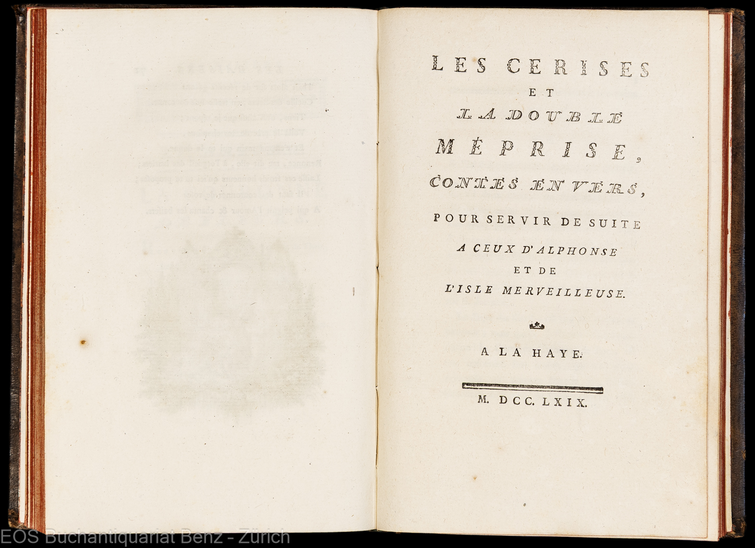 Dorat, Claude Joseph: Les baisers, ou collection de petits poëmes érotiques. - Image 3
