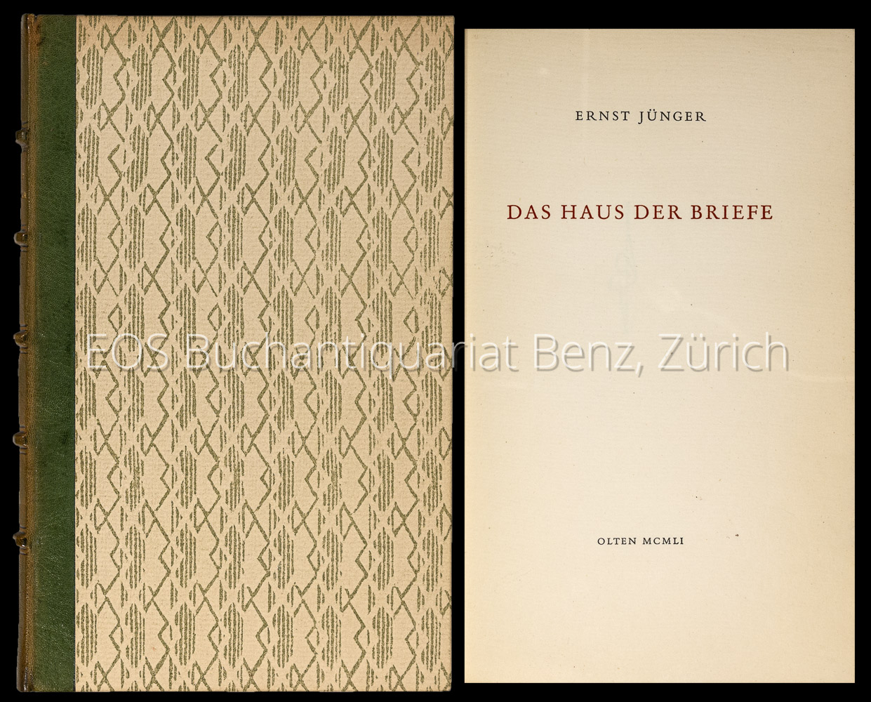 Jünger, Ernst: -Das Haus der Briefe.