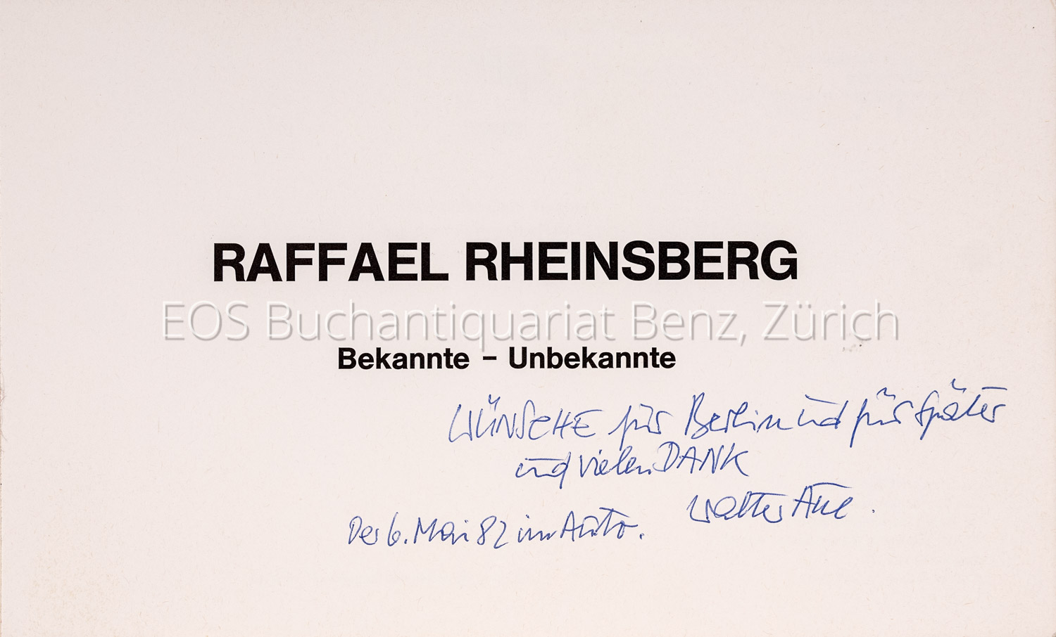 Schauer, Lucie: Raffael Rheinsberg. - Image 2