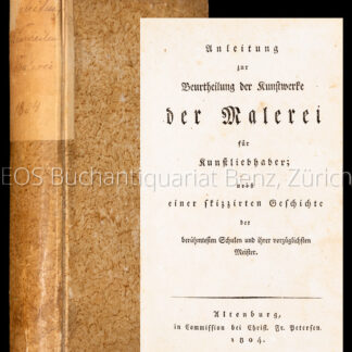 -Anleitung zur Beurtheilung der Kunstwerke der Malerei für Kunstliebhaber.