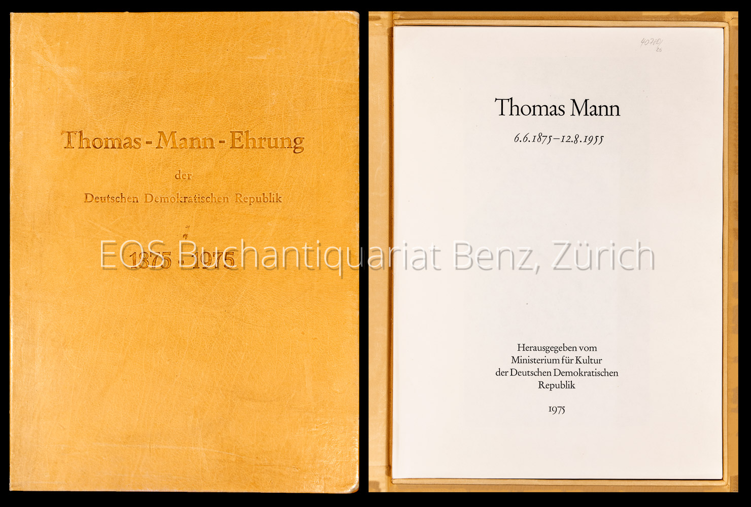 -Thomas-Mann-Ehrung der DDR.