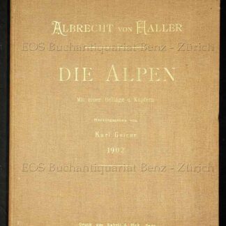 Geiser, Karl: -Albrecht von Haller -