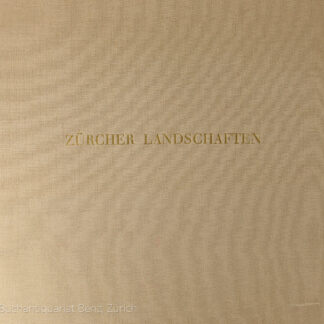 -Vierundzwanzig Original-Lithographien von Zürcher Landschaften.