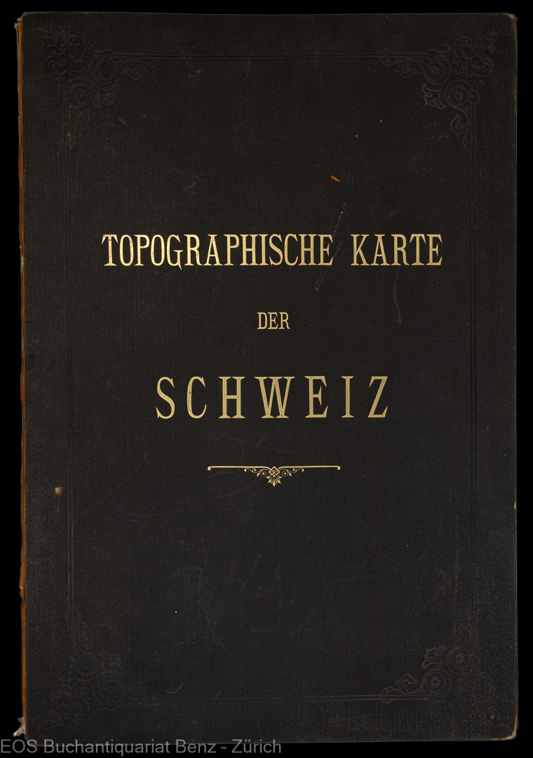 Dufour, Guillaume-Henry: -Topographische Karte der Schweiz.