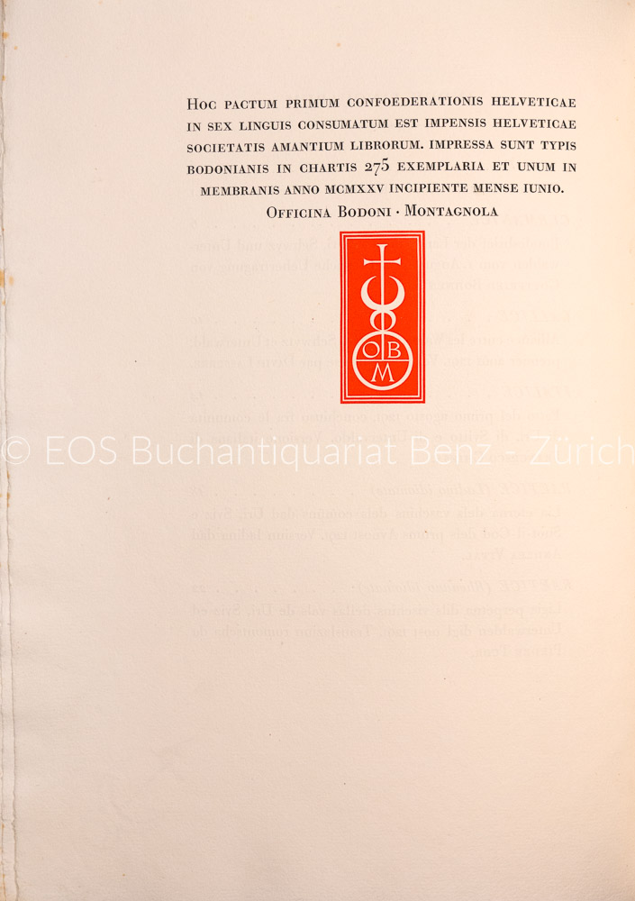 Primum pactum Confoederationis Helveticae MCCXCI. – Bild 3