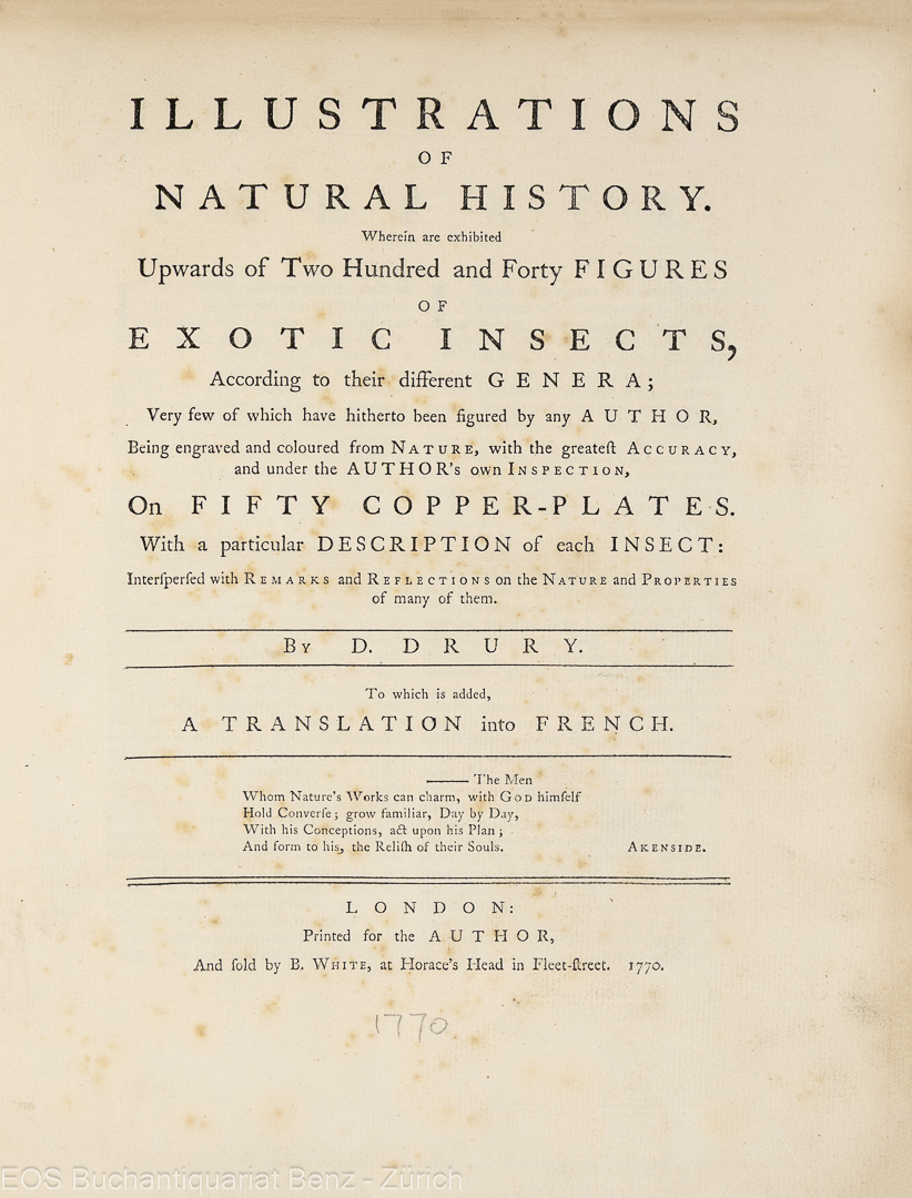 Drury, Dru: Illustrations of Natural History. – – Bild 2