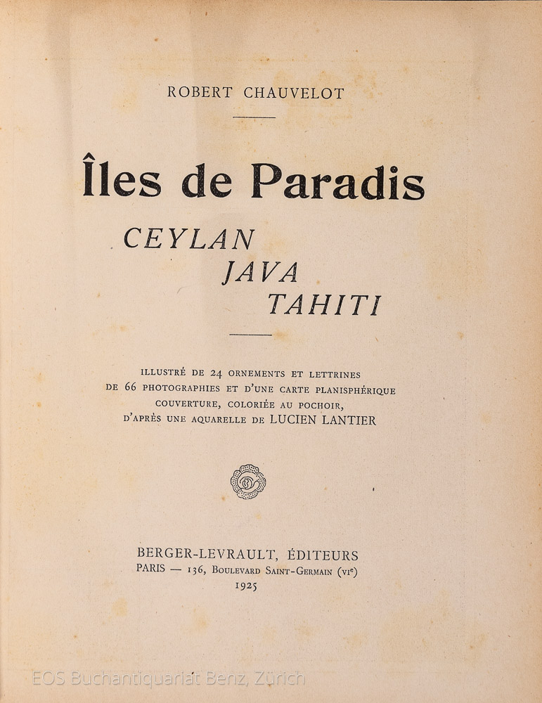 Chauvelot, Robert: Iles de paradis. - Image 2