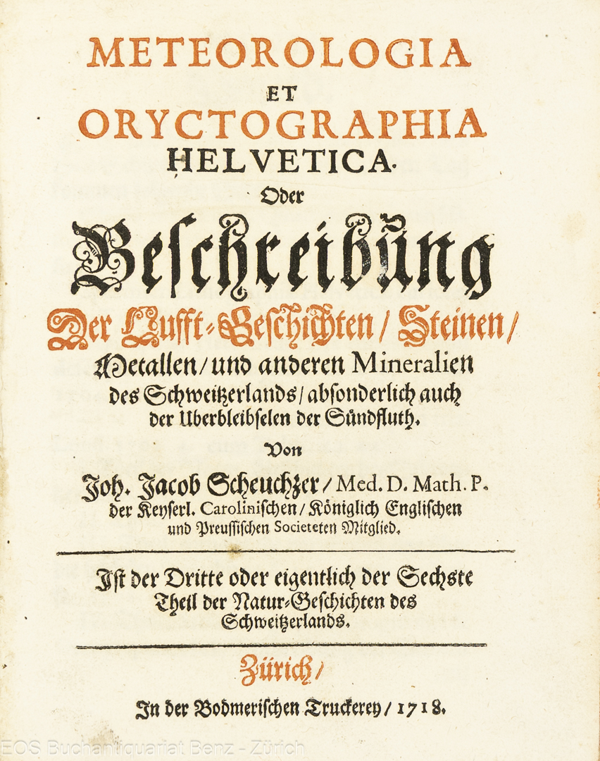 Scheuchzer, Johann Jacob: Meteorologia et Oryctographia Helvetica, – Bild 2