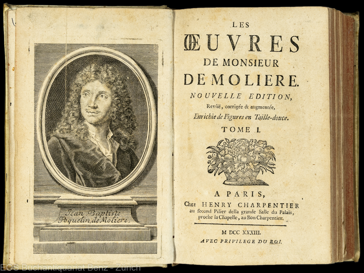 Molière, (eig. Jean Baptiste Pouquelin): Les oeuvres de monsieur de Moliere. - Image 2