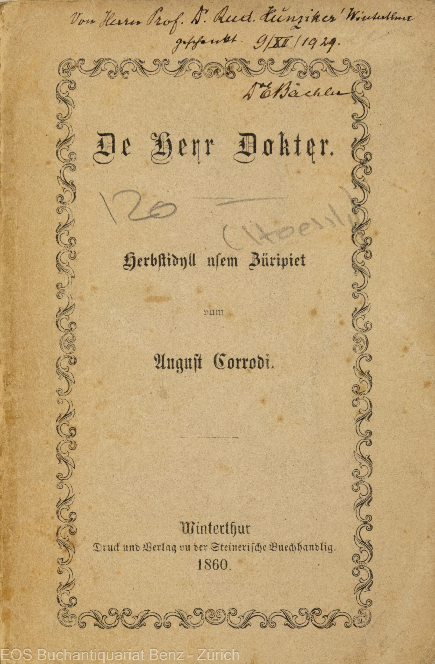 Corrodi, August: De Herr Doktor. - Image 2