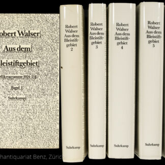 Walser, Robert: -Aus dem Bleistiftgebiet.