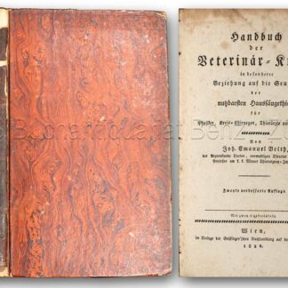 Veith, Johann Emanuel: -Handbuch der Veterinär-Kunde