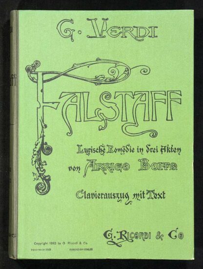 Verdi, Giuseppe: -Falstaff -